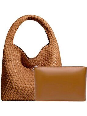 Stylish Woven Tote Bag for Women, Fashionable Hobo Handbag, Travel Shoulder Bag